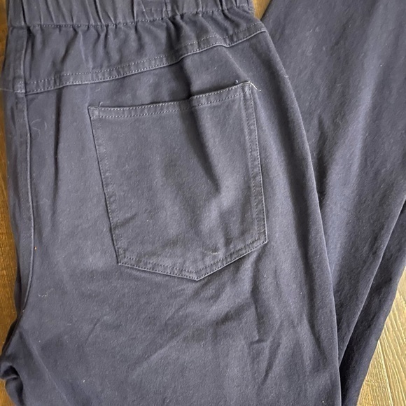 ISAAC MIZRAHI Women's Navy BluePull On Ankle‎ Pants Stretch Size 14 - Picture 4 of 5